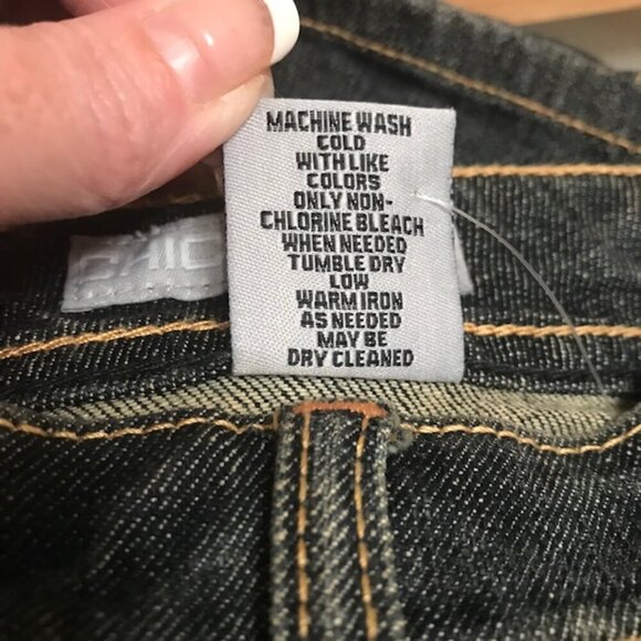 NWT Women's Chico's Platinum Denim Straight Dark Wash Skirt Size 2.5 (14) - Picture 6 of 9